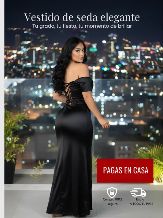 VESTIDO EN SEDA PREMIUM